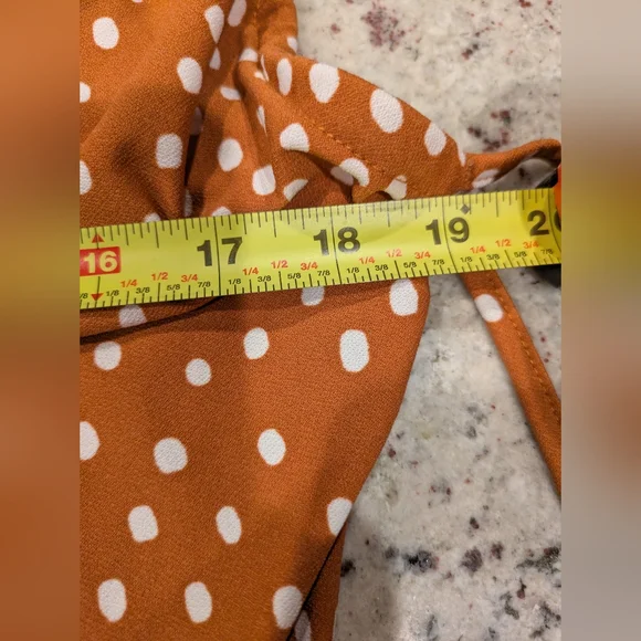 ✨ Meraki Polka Dot Cowl Neck Tie Tank Top – Size XL ✨ - Picture 7 of 9